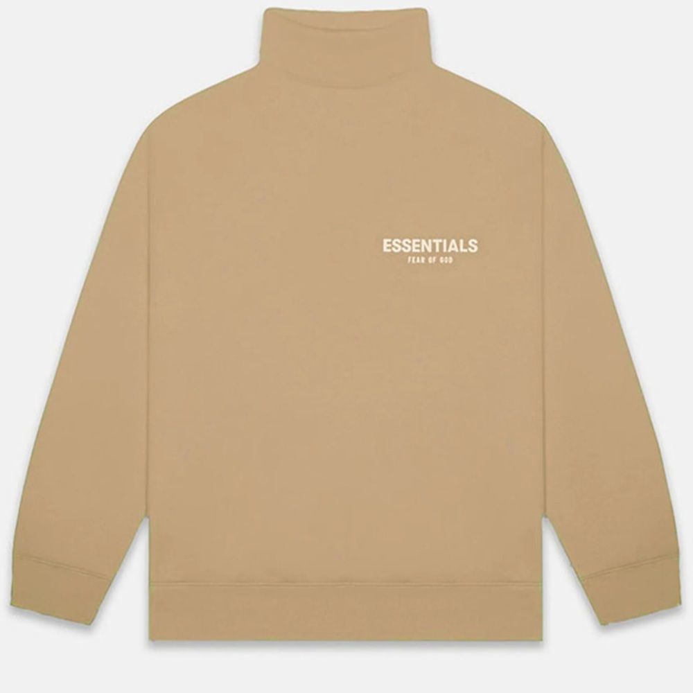 Essentials Fear Of God ❤️‍🔥 Oak Mock Neck Sweatshirt